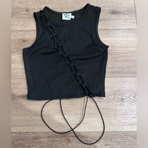 PRINCESS POLLY black going out sleeveless tank